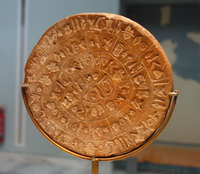 disque de phaistos au muse d'hraklion
